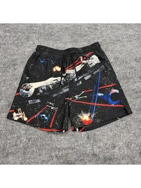 Star Wars X Shoe Palace Space Battle Hybrid Shorts Mens Small Black AOP Pockets